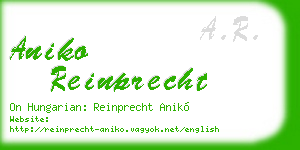 aniko reinprecht business card
